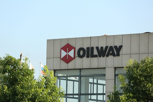 Factory Building with Oilway name board along with the logo