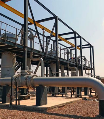 Industrial valve installed in the outdoor by the industrial valve manufacturer in singapore